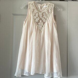 Altar'd State Lacey Neck Dress - Mini - Size Small